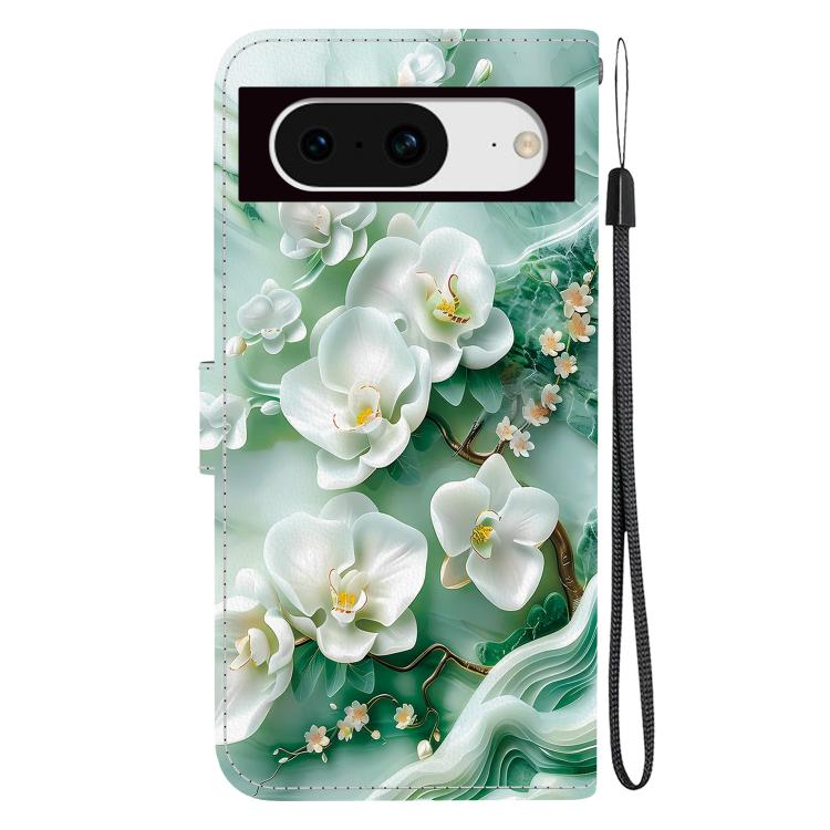 For Google Pixel 8 Crystal Texture Colored Drawing Leather Phone Case