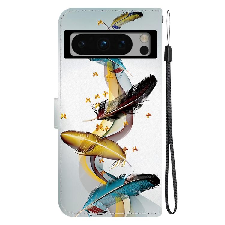 For Google Pixel 8 Pro Crystal Texture Colored Drawing Leather Phone Case