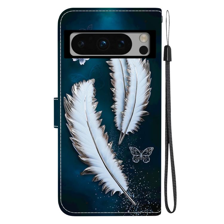For Google Pixel 8 Pro Crystal Texture Colored Drawing Leather Phone Case