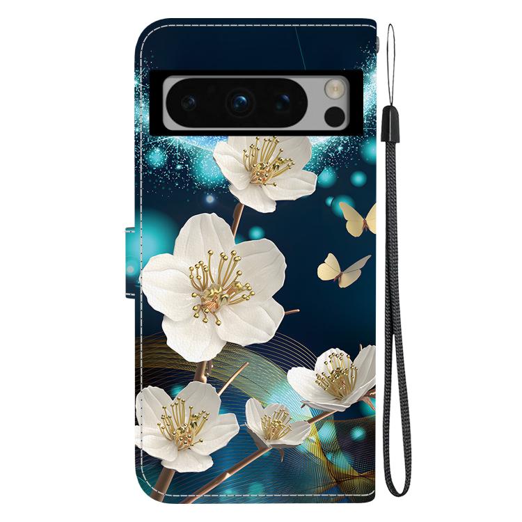 For Google Pixel 8 Pro Crystal Texture Colored Drawing Leather Phone Case