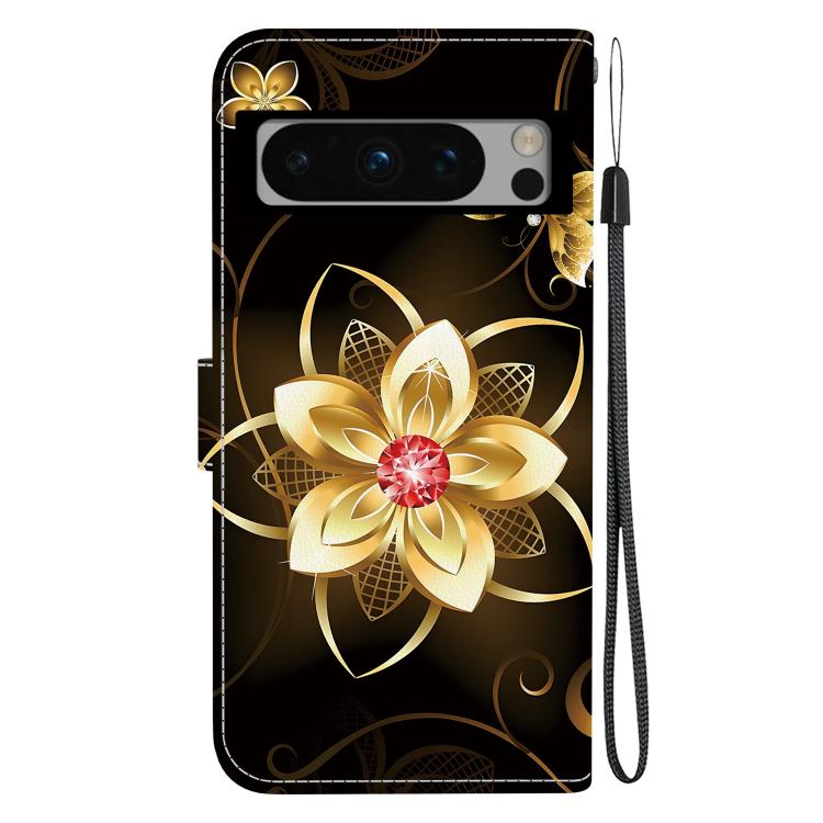 For Google Pixel 8 Pro Crystal Texture Colored Drawing Leather Phone Case