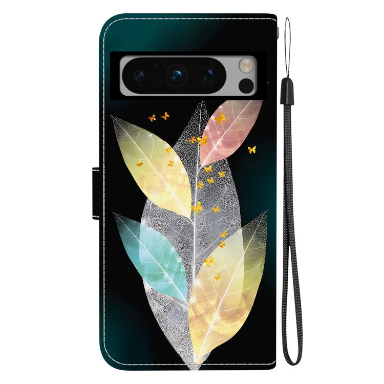 For Google Pixel 8 Pro Crystal Texture Colored Drawing Leather Phone Case