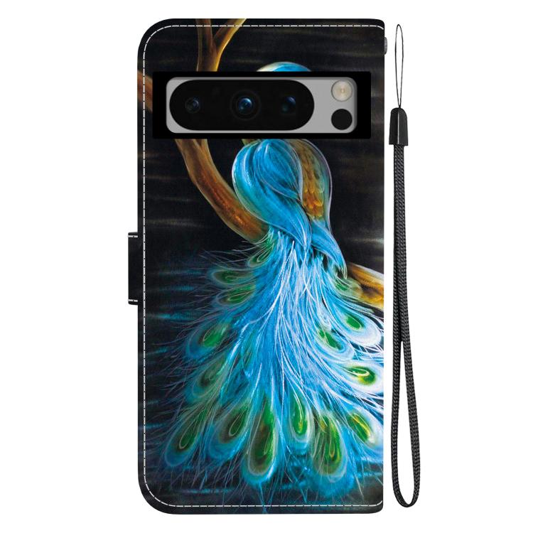 For Google Pixel 8 Pro Crystal Texture Colored Drawing Leather Phone Case