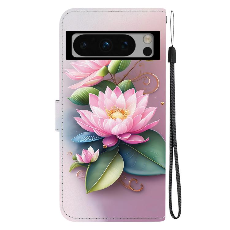 For Google Pixel 8 Pro Crystal Texture Colored Drawing Leather Phone Case