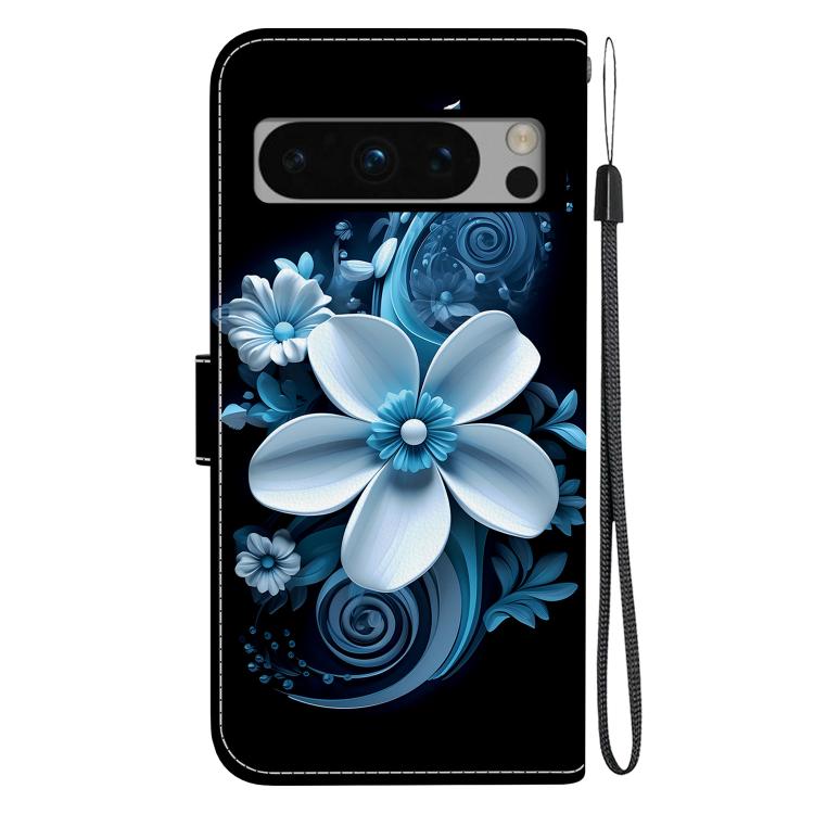 For Google Pixel 8 Pro Crystal Texture Colored Drawing Leather Phone Case