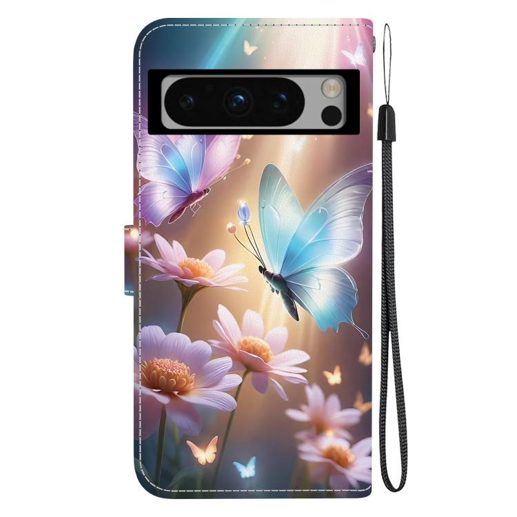 For Google Pixel 8 Pro Crystal Texture Colored Drawing Leather Phone Case
