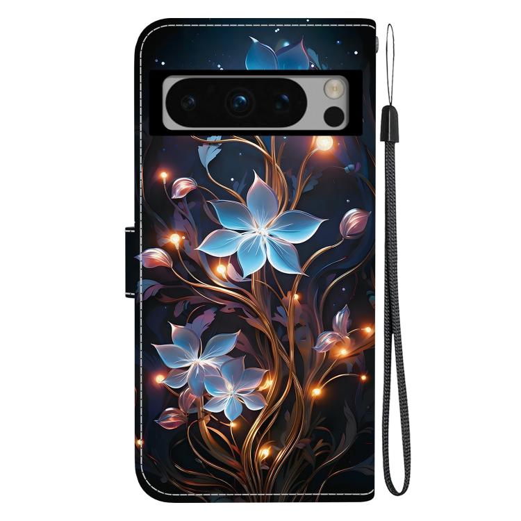 For Google Pixel 8 Pro Crystal Texture Colored Drawing Leather Phone Case