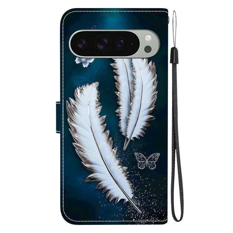 For Google Pixel 9 / 9 Pro Crystal Texture Colored Drawing Leather Phone Case