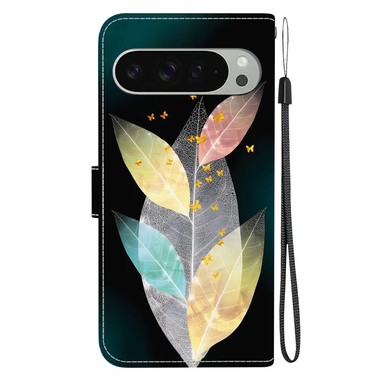 For Google Pixel 9 / 9 Pro Crystal Texture Colored Drawing Leather Phone Case