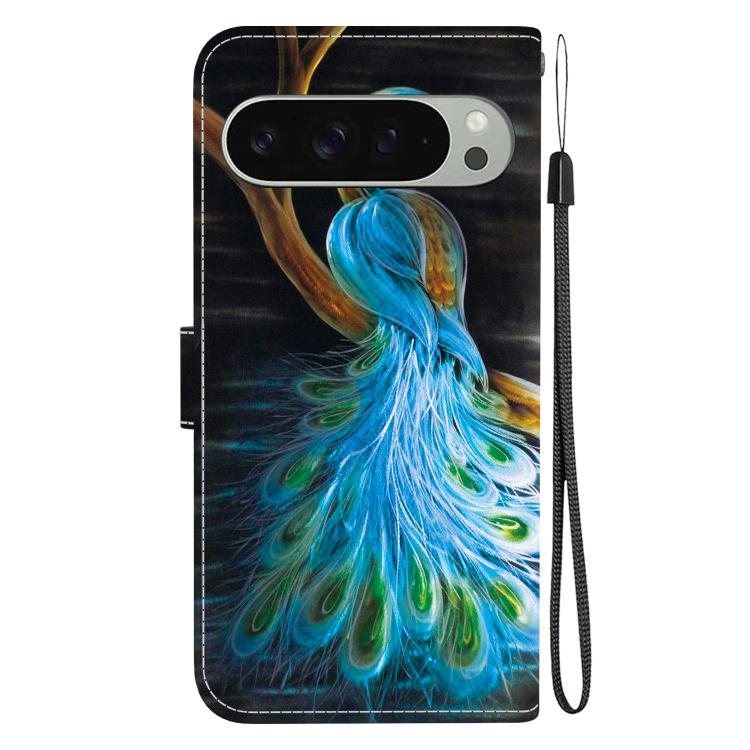 For Google Pixel 9 / 9 Pro Crystal Texture Colored Drawing Leather Phone Case