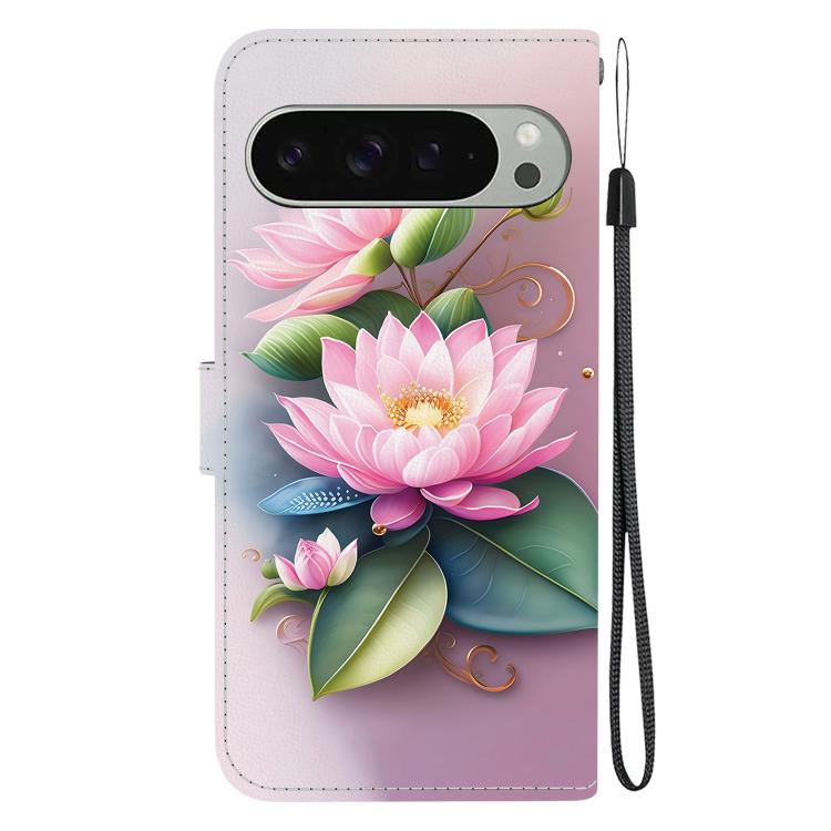 For Google Pixel 9 / 9 Pro Crystal Texture Colored Drawing Leather Phone Case