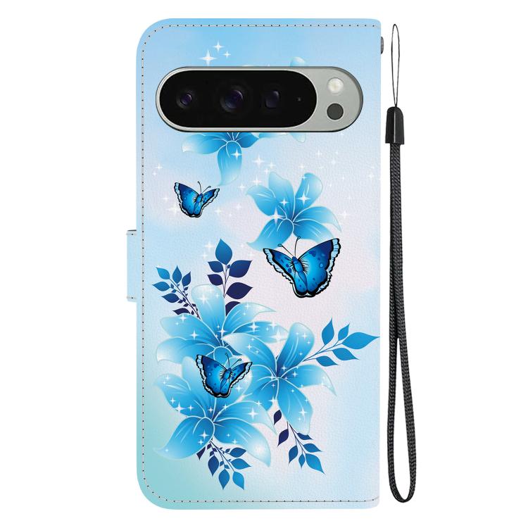 For Google Pixel 9 / 9 Pro Crystal Texture Colored Drawing Leather Phone Case