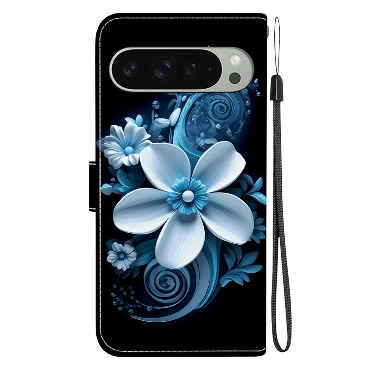 For Google Pixel 9 / 9 Pro Crystal Texture Colored Drawing Leather Phone Case