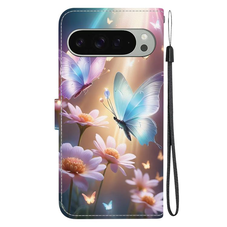 For Google Pixel 9 / 9 Pro Crystal Texture Colored Drawing Leather Phone Case