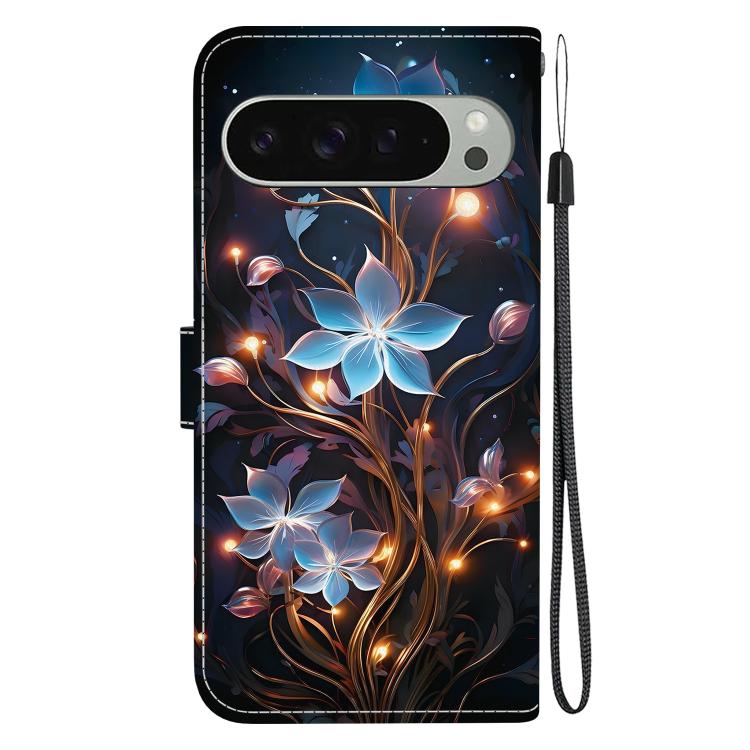 For Google Pixel 9 / 9 Pro Crystal Texture Colored Drawing Leather Phone Case