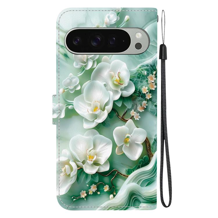 For Google Pixel 9 / 9 Pro Crystal Texture Colored Drawing Leather Phone Case