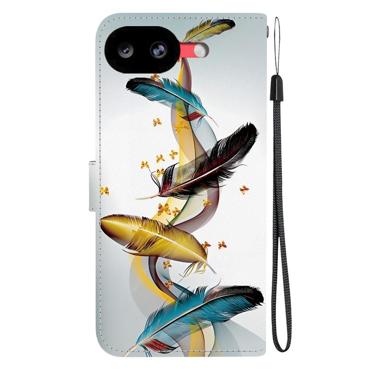For Google Pixel 10a Crystal Texture Colored Drawing Leather Phone Case