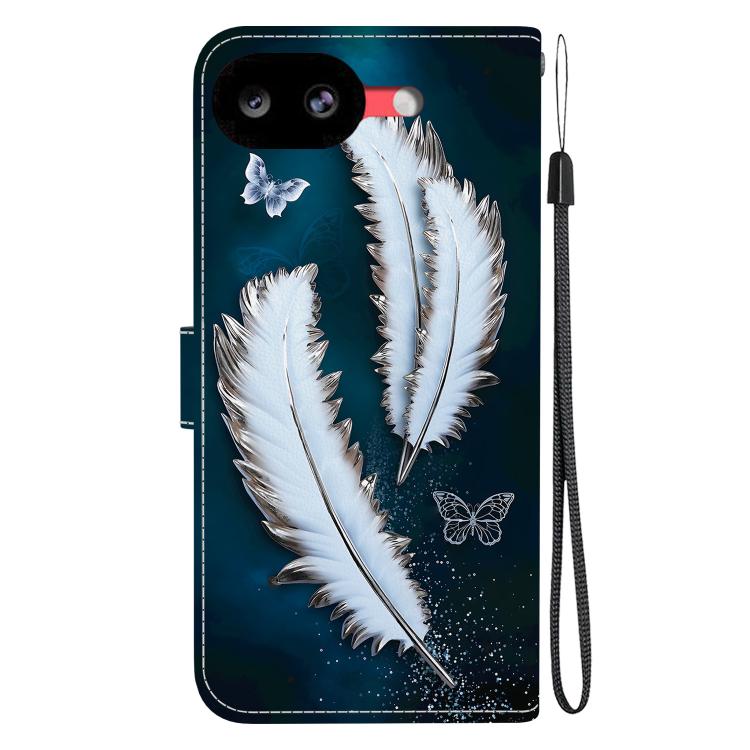 For Google Pixel 10a Crystal Texture Colored Drawing Leather Phone Case