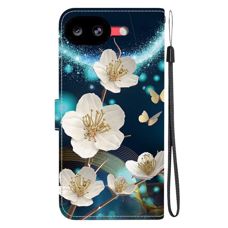 For Google Pixel 10a Crystal Texture Colored Drawing Leather Phone Case