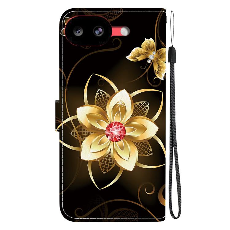 For Google Pixel 10a Crystal Texture Colored Drawing Leather Phone Case
