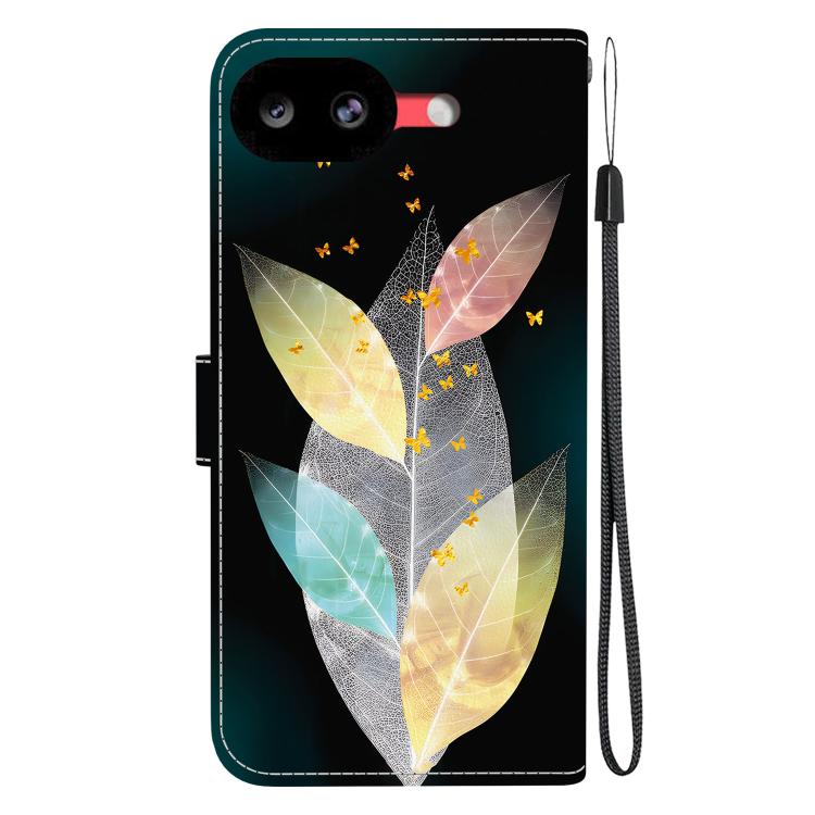 For Google Pixel 10a Crystal Texture Colored Drawing Leather Phone Case