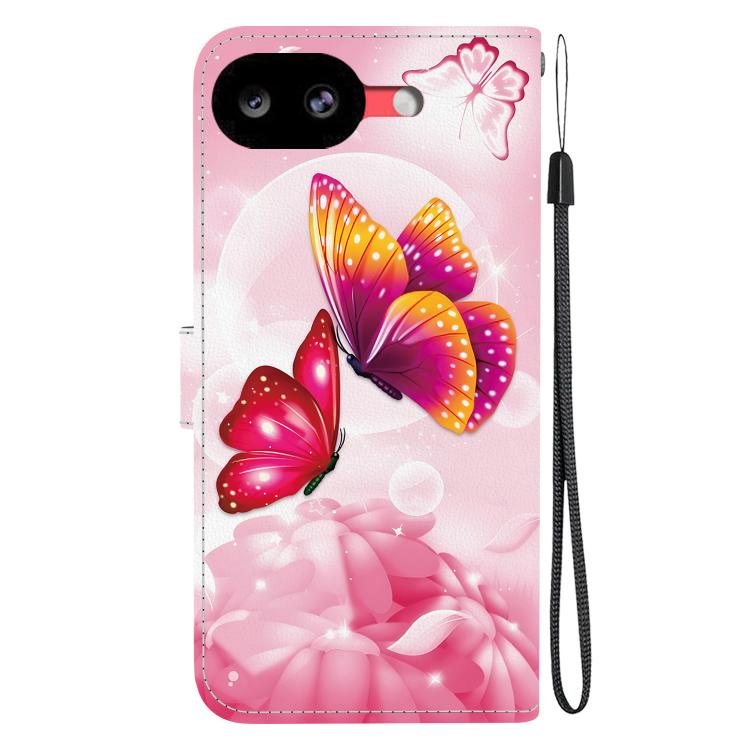 For Google Pixel 10a Crystal Texture Colored Drawing Leather Phone Case
