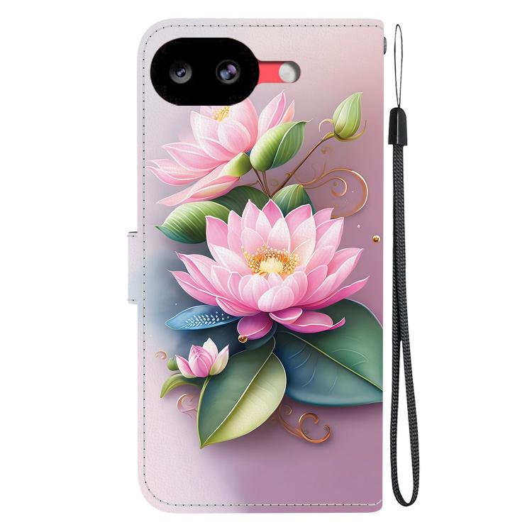 For Google Pixel 10a Crystal Texture Colored Drawing Leather Phone Case
