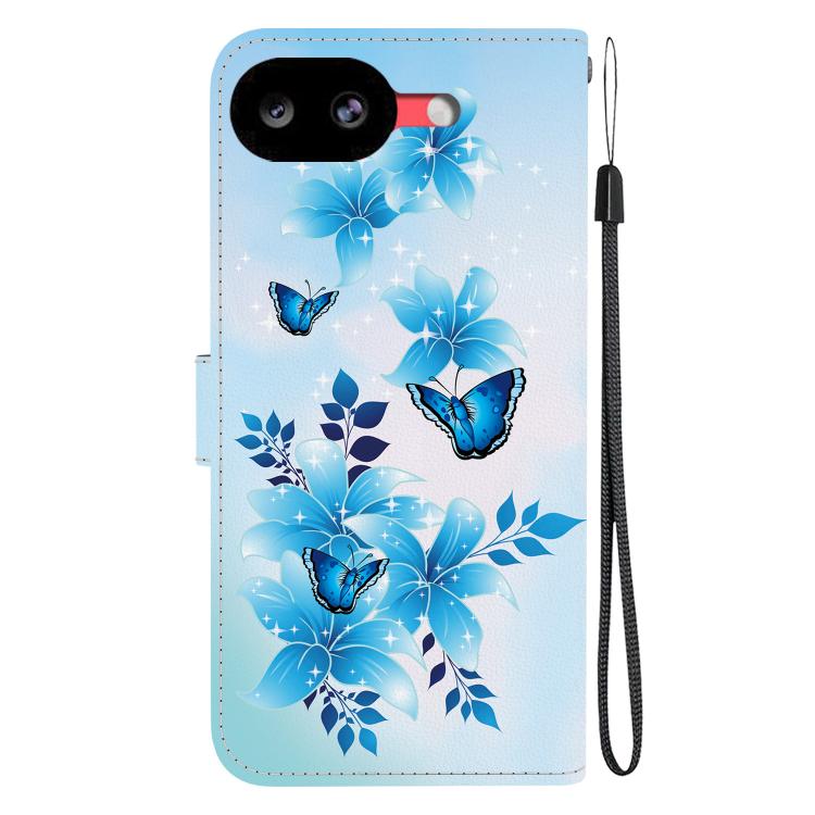For Google Pixel 10a Crystal Texture Colored Drawing Leather Phone Case