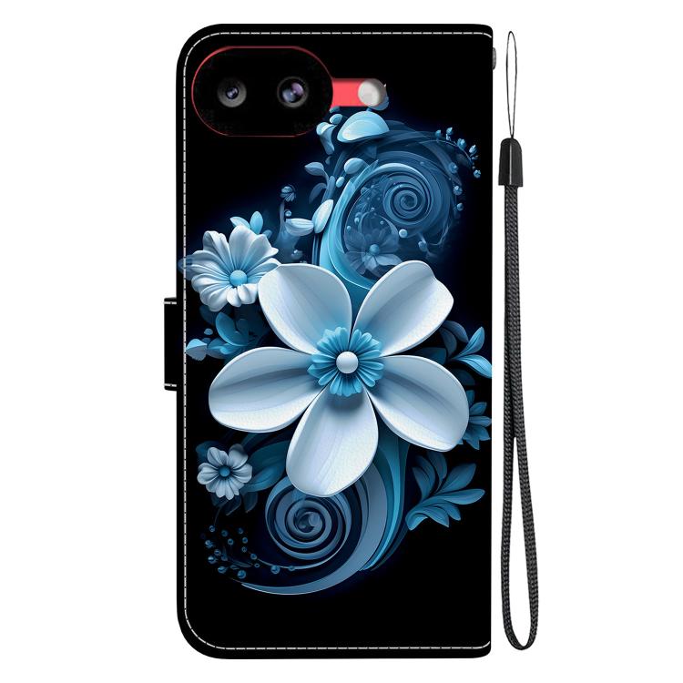 For Google Pixel 10a Crystal Texture Colored Drawing Leather Phone Case