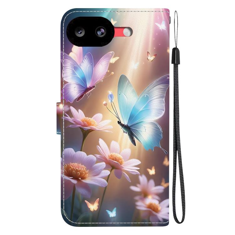 For Google Pixel 10a Crystal Texture Colored Drawing Leather Phone Case