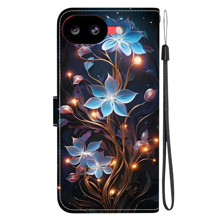 For Google Pixel 10a Crystal Texture Colored Drawing Leather Phone Case