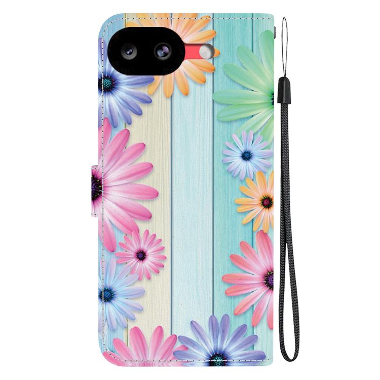 For Google Pixel 10a Crystal Texture Colored Drawing Leather Phone Case