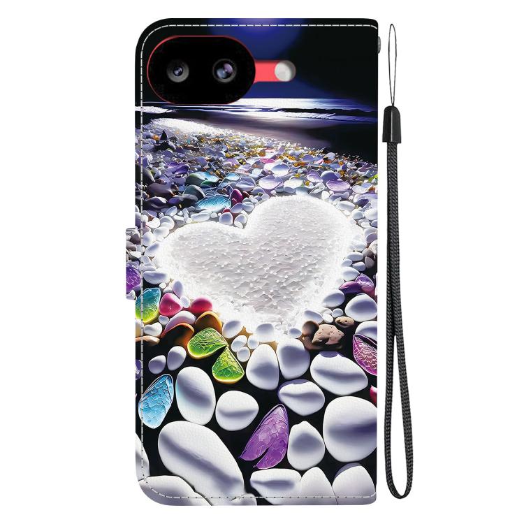 For Google Pixel 10a Crystal Texture Colored Drawing Leather Phone Case