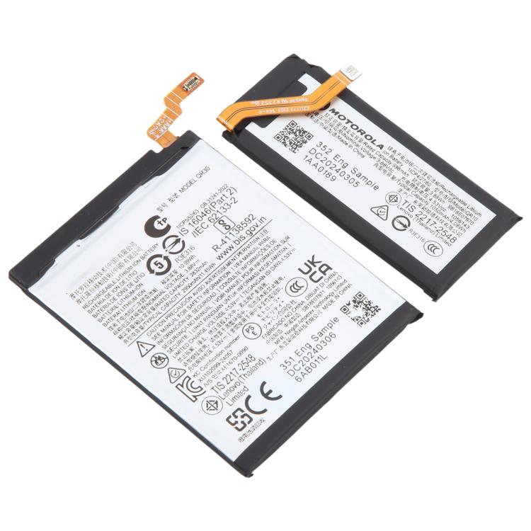 For Motorola Razr 50 Ultra QR30/QR10 2832mAh/998mAh Battery Replacement