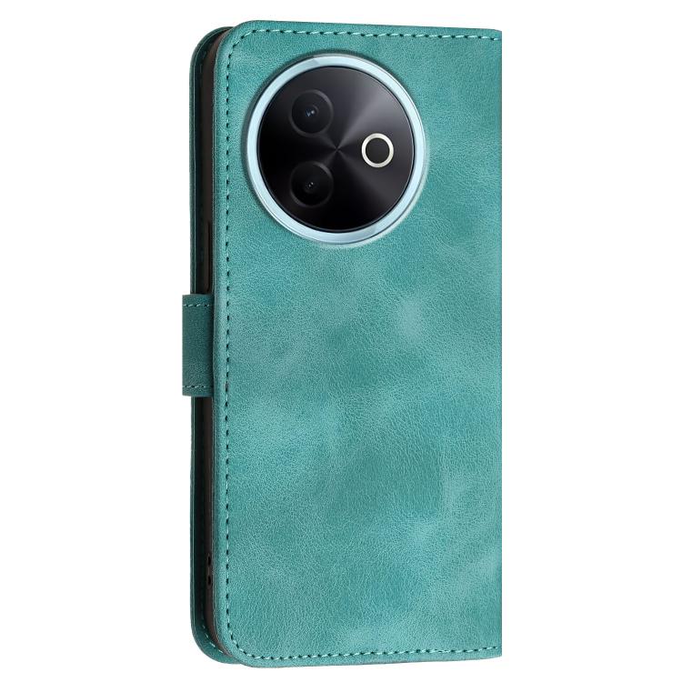 For vivo Y39 5G Grid Butterfly Embossed Pattern Leather Phone Case with Lanyard
