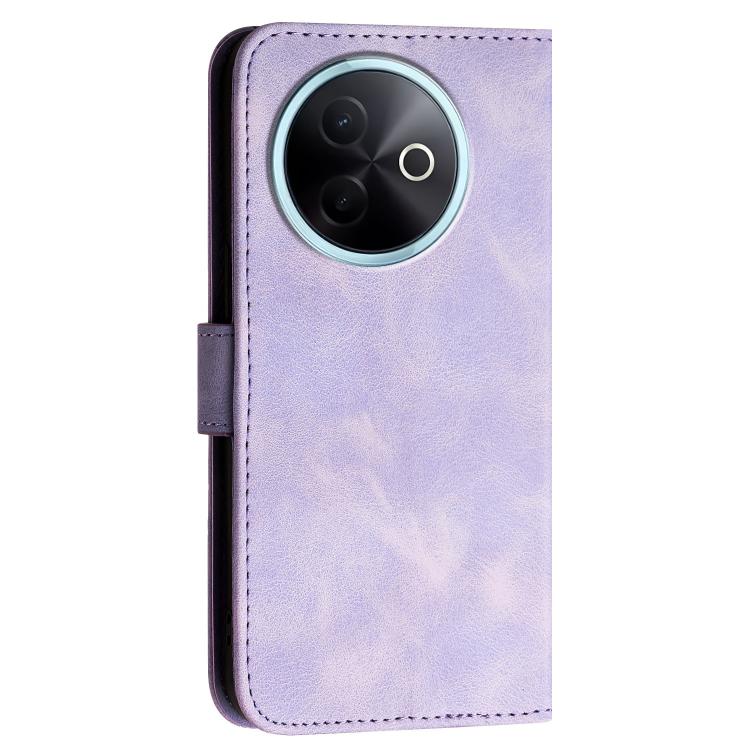 For vivo Y39 5G Grid Butterfly Embossed Pattern Leather Phone Case with Lanyard