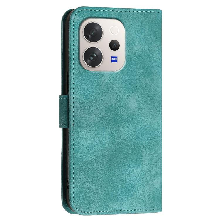 For vivo V70 5G Grid Butterfly Embossed Pattern Leather Phone Case with Lanyard