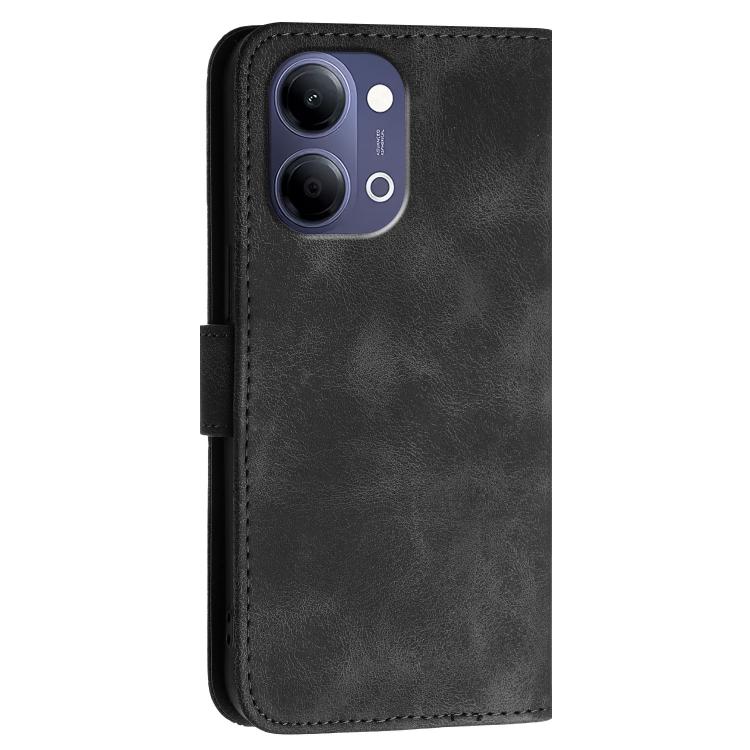 For vivo Y21 5G 2026 / Y05 4G Grid Butterfly Embossed Pattern Leather Phone Case with Lanyard