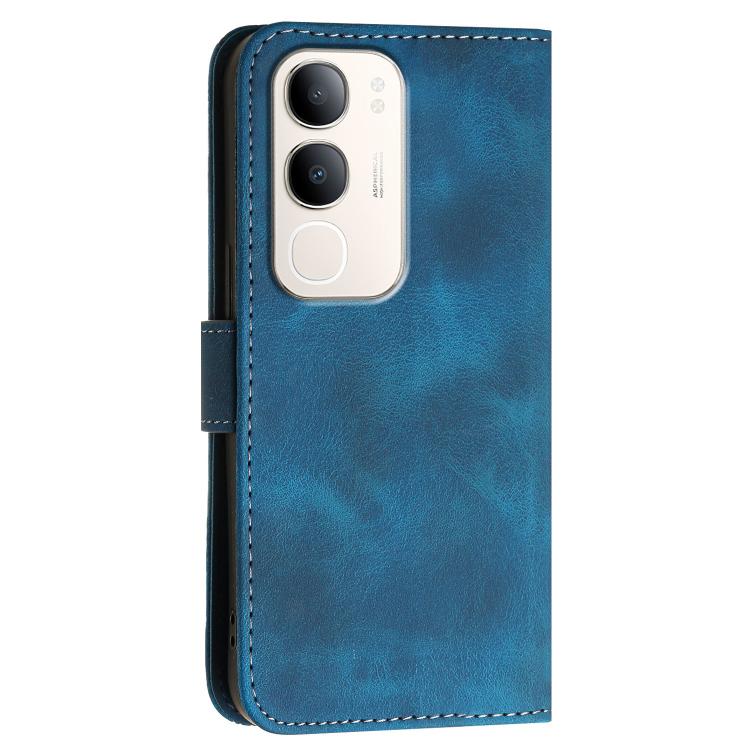 For vivo Y37t 5G / Y50e / Y50s 5G Grid Butterfly Embossed Pattern Leather Phone Case with Lanyard