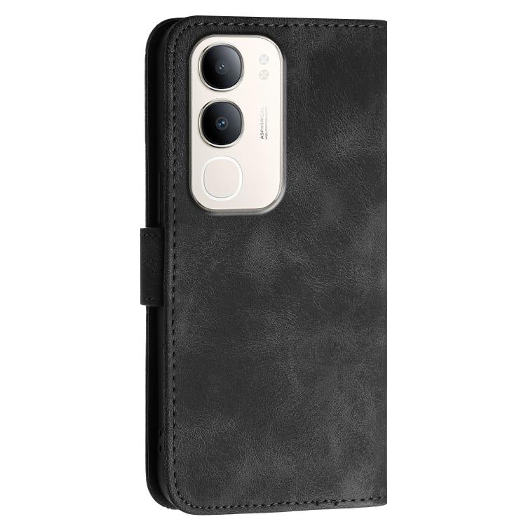 For vivo Y37t 5G / Y50e / Y50s 5G Grid Butterfly Embossed Pattern Leather Phone Case with Lanyard