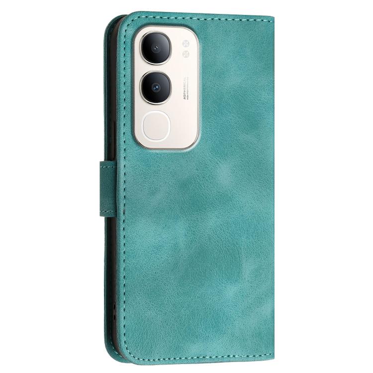 For vivo Y37t 5G / Y50e / Y50s 5G Grid Butterfly Embossed Pattern Leather Phone Case with Lanyard