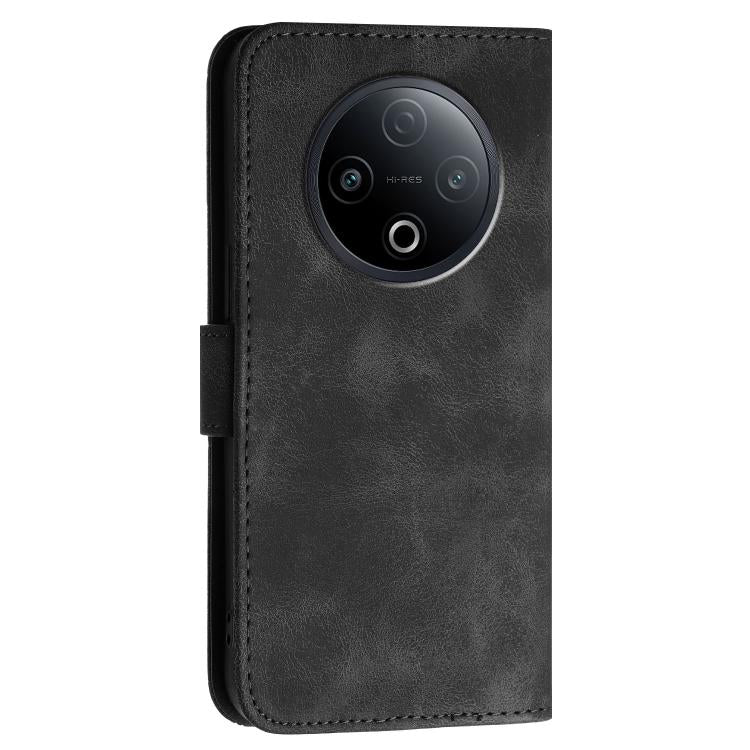 For vivo Y500 5G Grid Butterfly Embossed Pattern Leather Phone Case with Lanyard