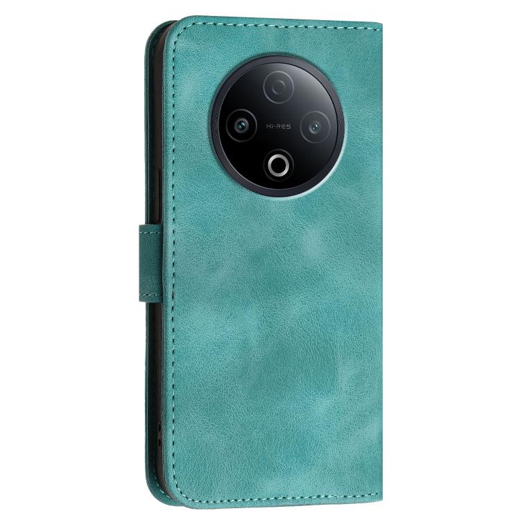 For vivo Y500 5G Grid Butterfly Embossed Pattern Leather Phone Case with Lanyard