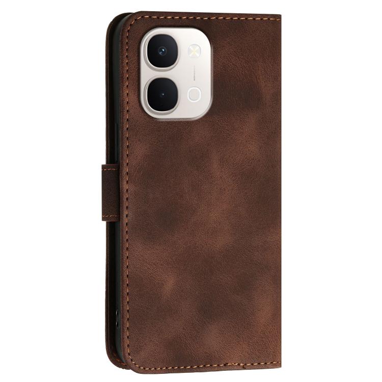 For vivo Y31d 4G Grid Butterfly Embossed Pattern Leather Phone Case with Lanyard