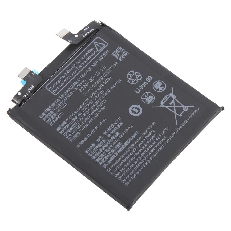 For ZTE Nubia Z50S Pro Li3949T44P8h776759 5100mAh Battery Replacement
