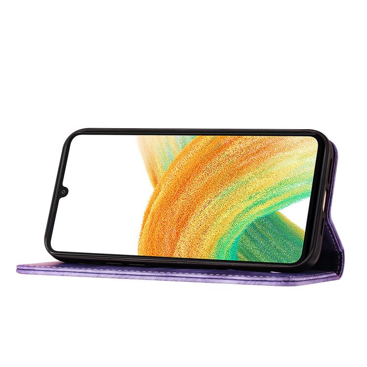 For Samsung Galaxy A56 5G Butterfly Cat Embossing Flip Leather Phone Case