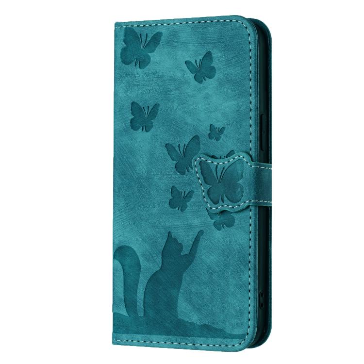 For Samsung Galaxy A26 5G Butterfly Cat Embossing Flip Leather Phone Case