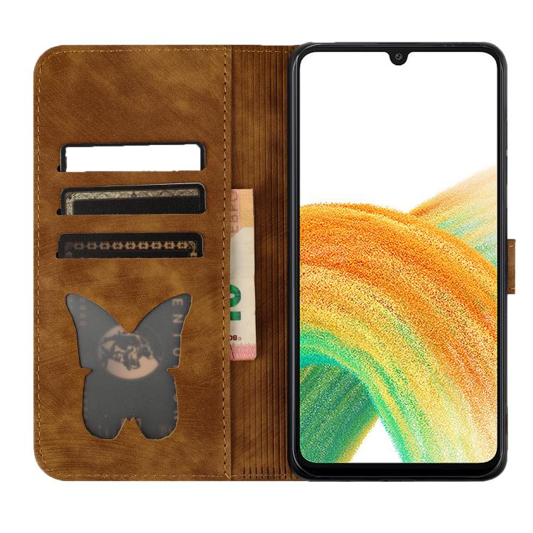 For Samsung Galaxy A26 5G Butterfly Cat Embossing Flip Leather Phone Case