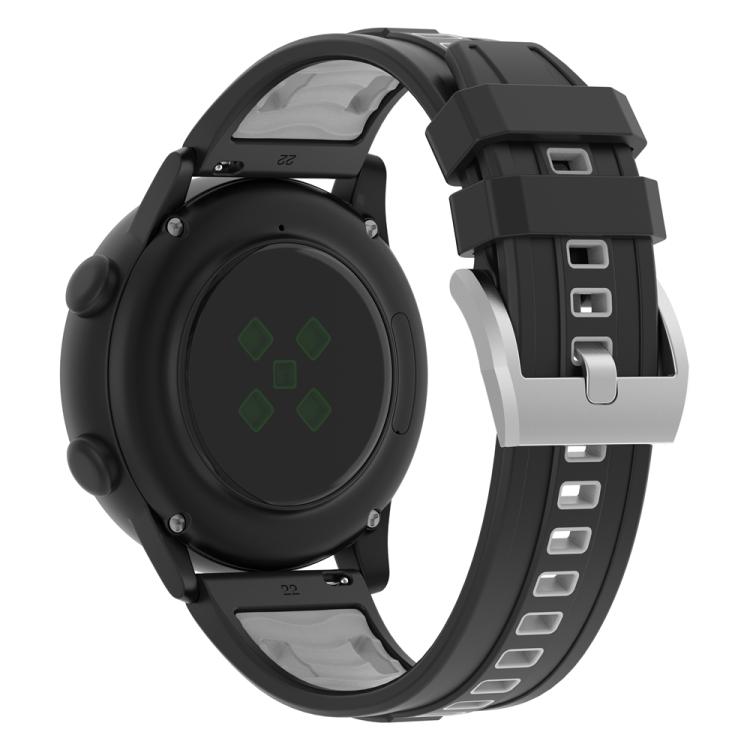 20mm Universal Flat Head Two Color Devil Eye Silicone Watch Band