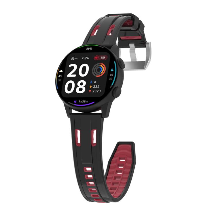 20mm Universal Flat Head Two Color Devil Eye Silicone Watch Band